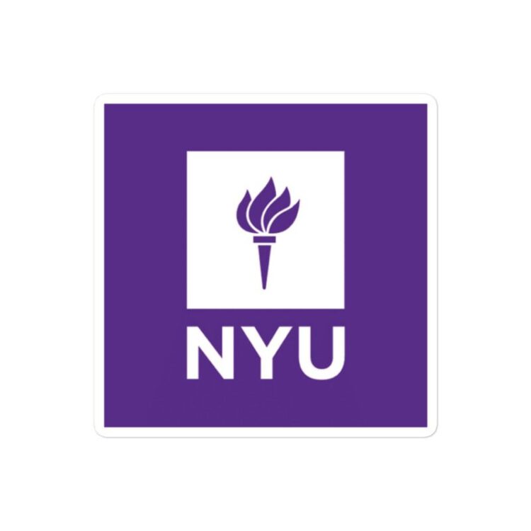 new york university sticker