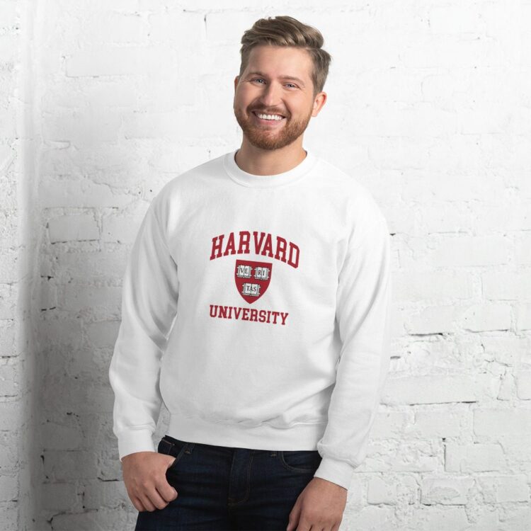 harvard university crew neck sweatshirt