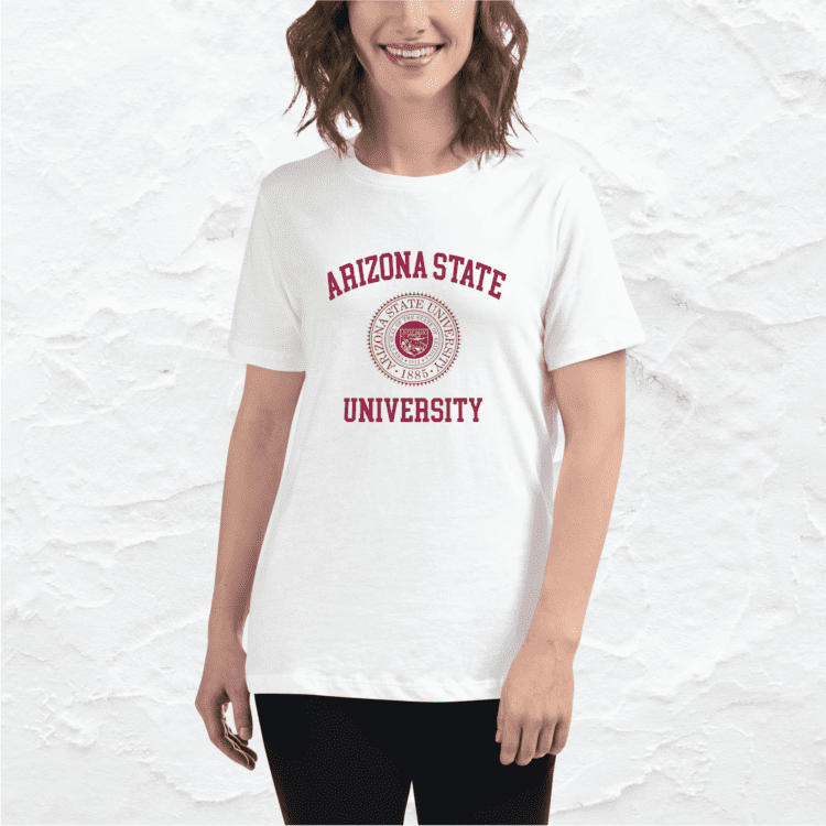 arizona state university women's tshirt