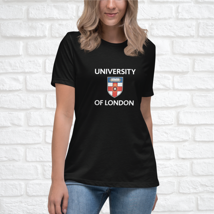 university of london logo women tshirt