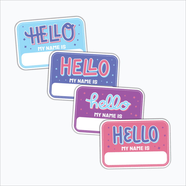 Best hello my name is stickers