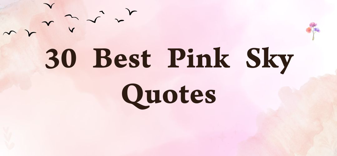 30 Best Pink Sky Quotes