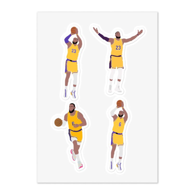 lebron james best Sticker Sheet