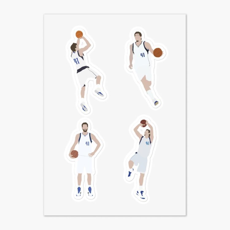 Dirk Nowitzki Best Sticker Sheet