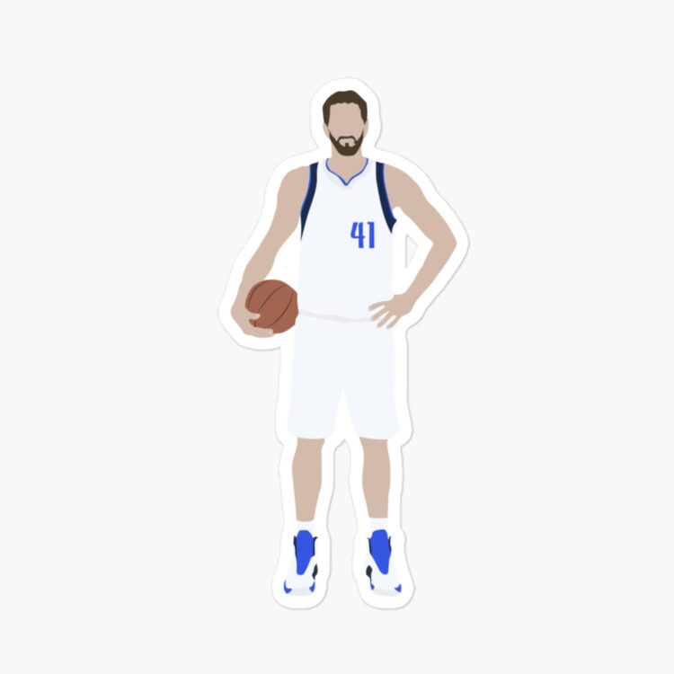 Dirk Nowitzki Vector Best Sticker