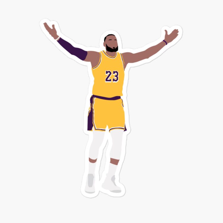 lebron james best sticker