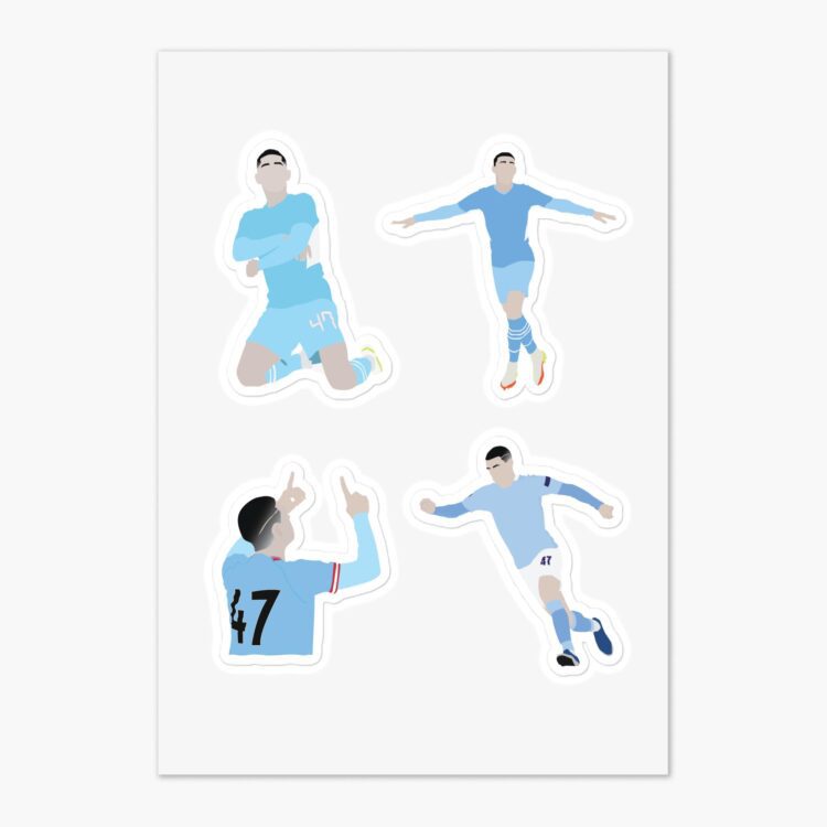 Phil Foden Best Cute Sticker Sheet