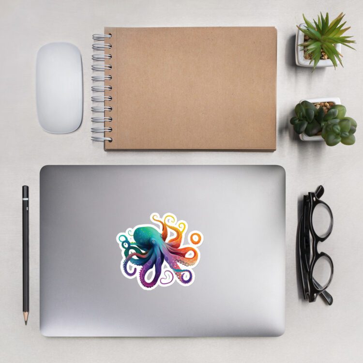 vinyl octopus sticker