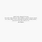 Best Life Quote Sticker by Jon Hamm - "Don't Be Afraid to Fail "