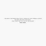 Best Life Quote Sticker by Helen Keller - "The Best and Most Beautiful Things in the World.."