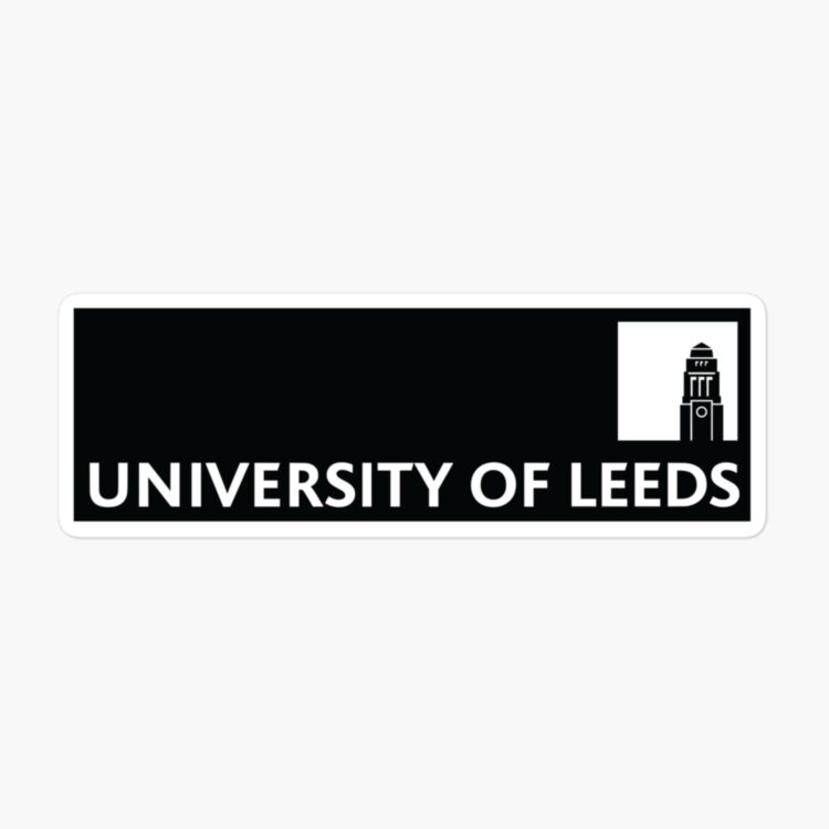 university of leeds best cute logo sticker